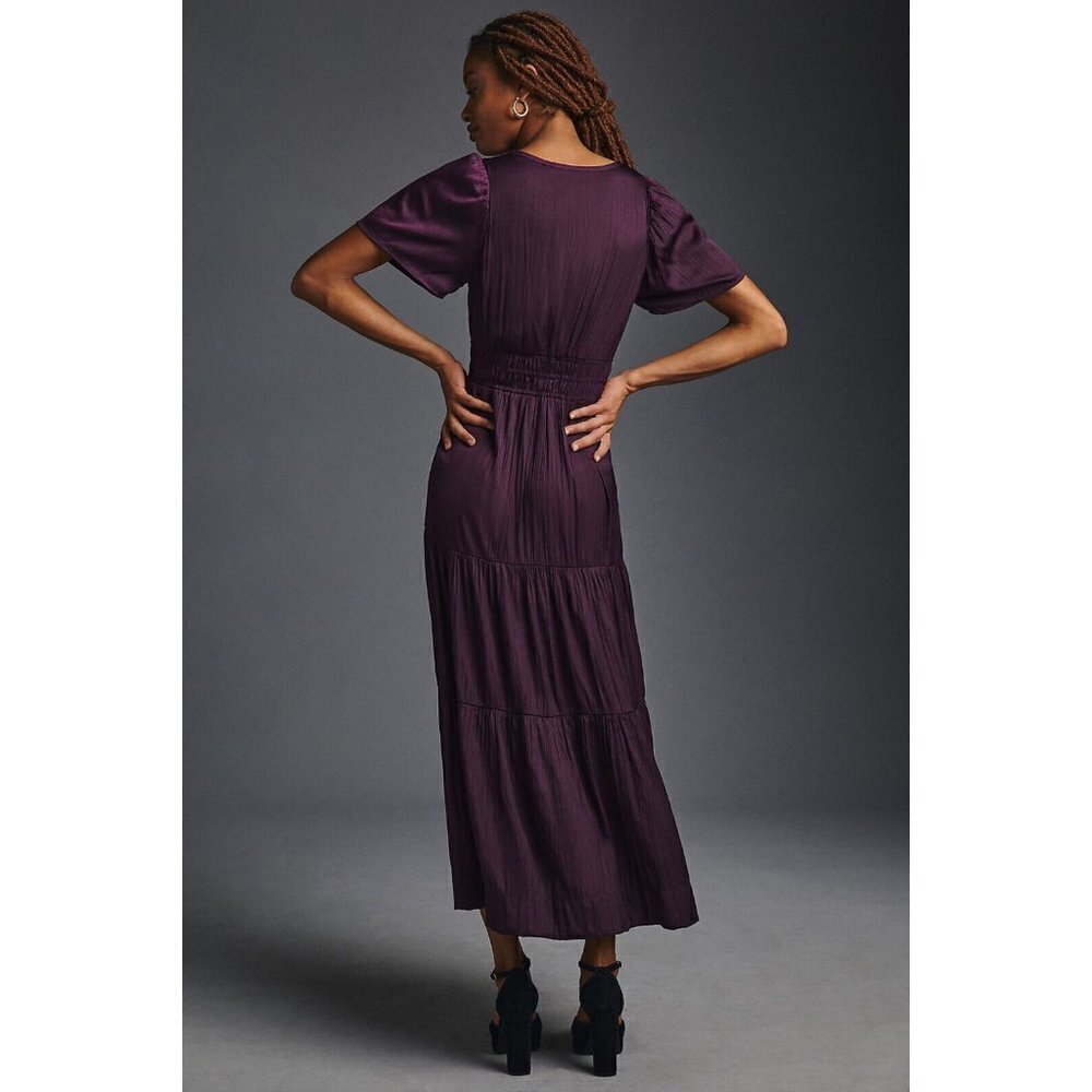 NWT Anthropologie The Somerset Maxi Dress XXS Purple - Picture 3 of 9